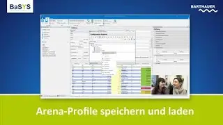 Arena-Profile speichern und laden in BaSYS 9.0.5