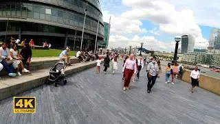 [4K] 🇬🇧 London summer walk 2021 | Tower Bridge - Potters Field Park - London Bridge