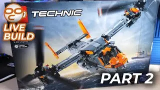 🔴  LEGO Technic 42113 V-22 Osprey LIVE BUILD! RARE, CANCELLED, FORBIDDEN SET! Part 2