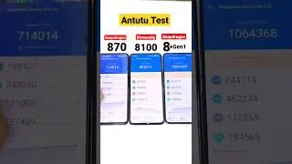 Snapdragon 8+Gen1 vs 870 vs Dimensity 8100 🔥🔥🔥