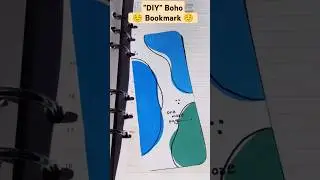 Boho Bookmark #boho painting💖 #bookmark making#art#tutorial #viral #shorts