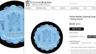 Italian Barber Fresco Verde $2.50 deal!