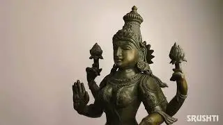 Bronze Lakshmi, made using the Lost wax method.