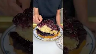 Yabanmersinli Kek | Blueberry Cake #upsidedowncake #busezeynep  #blueberry