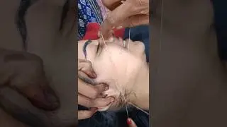 face threading #face #threading #eyebrow #shorts #viralshort