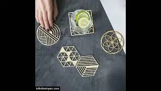 Verdance Brass Cup Coaster | Luxury Decorative Tea Cup Coaster Mat
