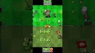 Pvz 1 Vs Pvz 2 - Repeater & Threepeater Plant Team Vs Gargantuar Zombie Team #shorts #pvz