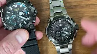 Casio G-Shocks: MRG-BF1000 Frogman vs. MRG-G1000 comparison