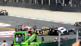 formula 1 italia monza crash Vitalii Petrov