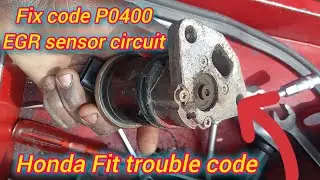 How to fix code p0400,p0401(EGR) Exhaust Gas Regulation on Honda fit to solve misfire #gariautocare