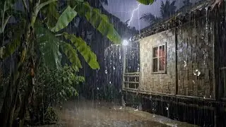 3 Minute Sleep Guarantee 🌧️Heavy Rainstorm to Cure Insomnia Tonight