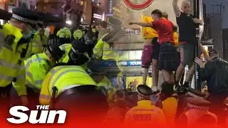 Euro 2020: Police arrest 18 people as crowds celebrate Scotland's 0-0 draw with England
