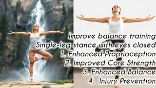 #Single-leg stance with eyes closed training