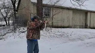 Shooting an original Girandoni type airgun