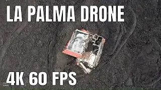 4K Drone: La Palma. Full Flight to Todoque and back. 60 fps. Dec. 7, 2021
