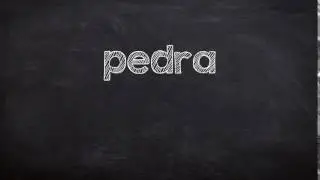How to say 'stone' in Portuguese