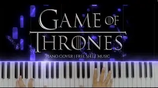 Game Of Thrones - Title Track | Piano Cover | Free Sheet Music | Easy | Intermediate