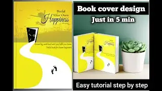 Create easy book cover design in illustrator /design book cover step by step tutorial #graphicdesign