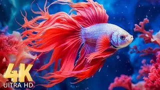 Coral Kingdom 4K ULTRA HD 🐠 - Coral Reefs and Colorful Sea Life - Relaxing Music