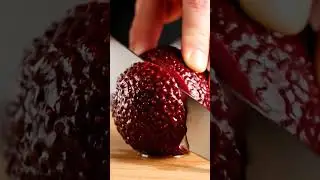 Red Avocado Cutting ASMR | Ultra Fresh & Juicy Satisfying Sounds