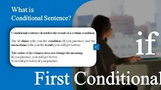 Conditional 1st (First Conditional) QUIZ English Grammar Lesson