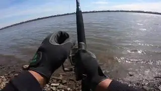 Fishing the Delaware River for Striped Bass.