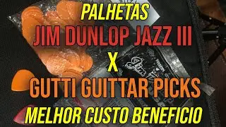 PALHETA JAZZ lll X GUTTI GUITAR PICKS - CUSTO BENEF&Iacute;CIO