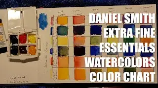 Daniel Smith Extra Fine Essentials Watercolors Color Chart