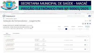 PREG&Atilde;O ELETR&Ocirc;NICO FMS N.&ordm; 90065/2025