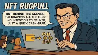 NFT Rugpull &ndash; Comic Scam Alert Explained