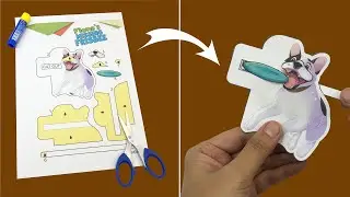 How to Make a Dog Puppet Craft for Kids! | Foina's Missing Frisbee | Paper Parrot Press