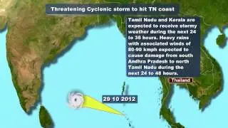Threatening Cyclonic storm to hit TN coast