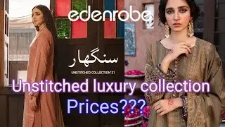 edenrobe new Unstitched luxury singhaar collection with prices