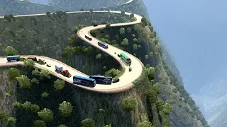 World&rsquo;s Most Dangerous Roads | Double Decker Bus In Infernal Roads | Death Serpentines