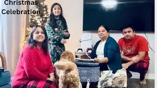 Indian family celebrating#Christmas in Canada.#happychristmas#christmascelebration.