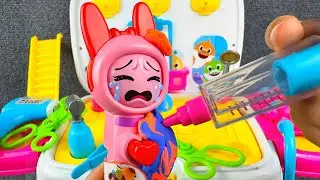 SPRUNKI Pinki Fell From Durian Tree 🍈💥 Pinki Visits Doctor 🚑 Ambulance Playset ASMR | Toy Review
