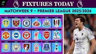🟣 MATCHWEEK 9 ▪︎ Premier League Season 2025/2026 Match Schedules & Fixtures | FAN Football