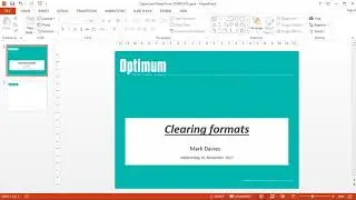 Using Keyboard Shortcuts to Clear Formats in Word and PowerPoint