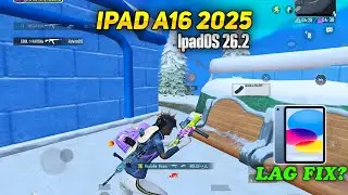 IPAD 11TH GEN(A16) BGMI TEST⚡ || IPADOS 16.2 || VIZOM
