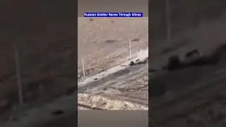 Russian Soldier Daring Quad Bike Rescue Under Minefield Fire!