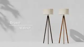 Wood Tripod Floor Lamp | Complement a Range of Room Styles | Lepower