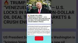 Trump: US Working Closely With Venezuela on Oil Deal as Shipments Start | Global Energy News!#shorts