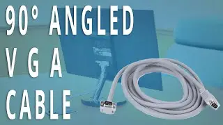 Easy To Use 90&deg; VGA Cable - Perfect For Limited Desk Space!