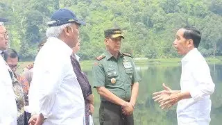 Cisanti - Citarum harum 'Presiden Jokowi Melepaskan Burung Elang Jawa di Situ Cisanti