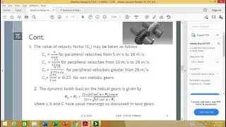 Helical Gears part II (Machine Design)