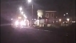 Transito serale di un doppio Stadler FAL a Mellitto operante il 132 