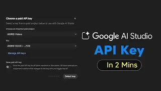 Как настроить ключ API Google AI Studio &mdash; руководство по ключу API Google Studio