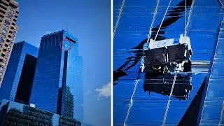 Window Washers Swing Like Yo-Yos on NYC Skyscraper