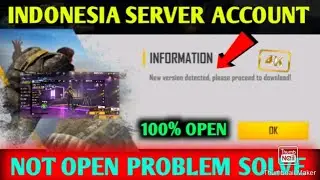 🥺Free Fire Indonesia Server Not Open|Reading Game Info#freefire_readinggameinfo_problem#login