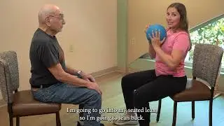 Partner Exercises for Older Adults: Seated Weighted Ball Leans | Wellness Wednesday